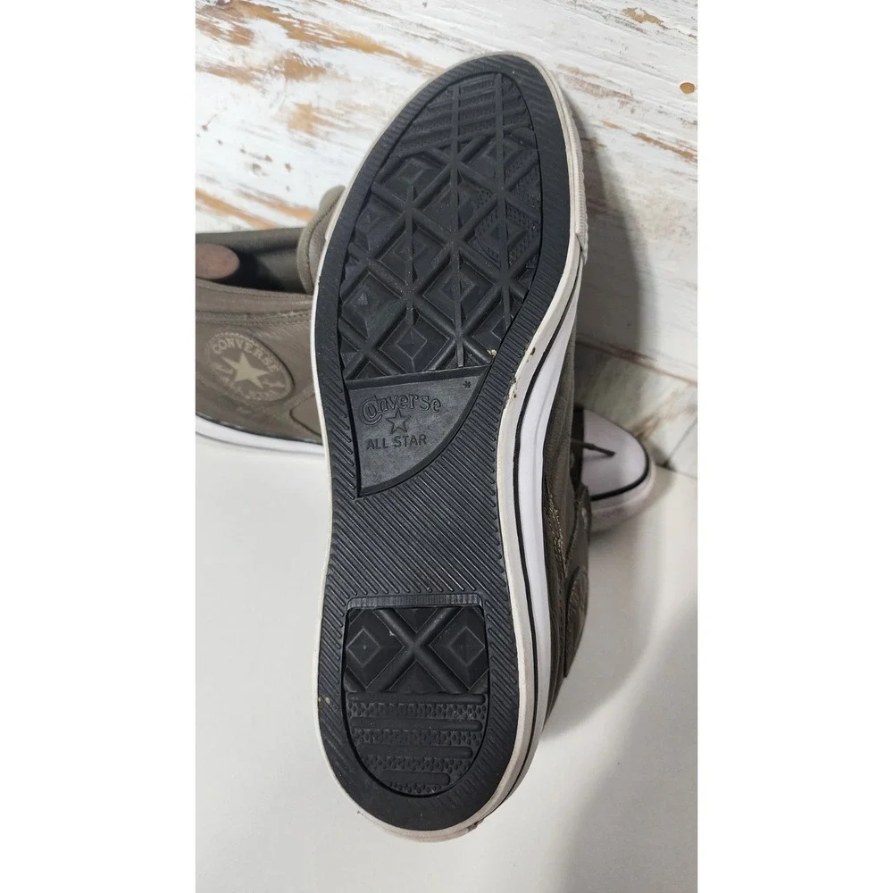 Converse Chuck Taylor All Star Shoes Mens Size 10 Black Leather Siege @8 - Picture 8 of 8